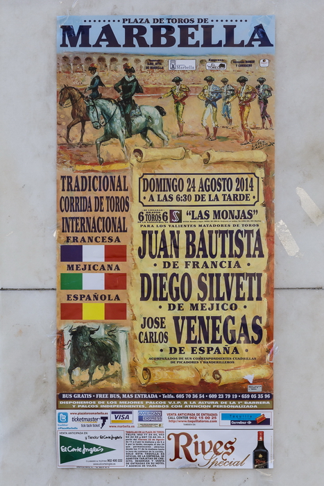22/08/2014-Malaga(Andalousie)-->Affiche de corrida