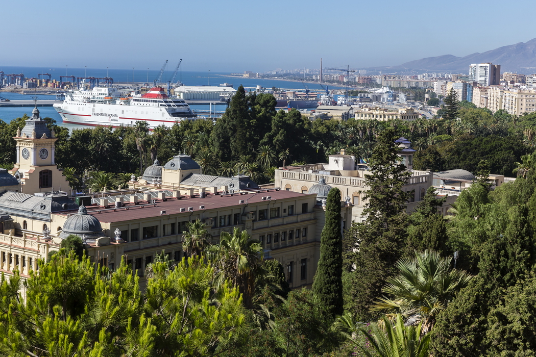 22/08/2014-Malaga(Andalousie)-->Montée vers le chateau et vues de la ville
