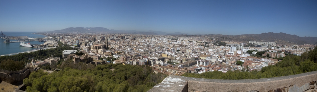 22/08/2014-Malaga(Andalousie)-->Vue panoramique sur la ville