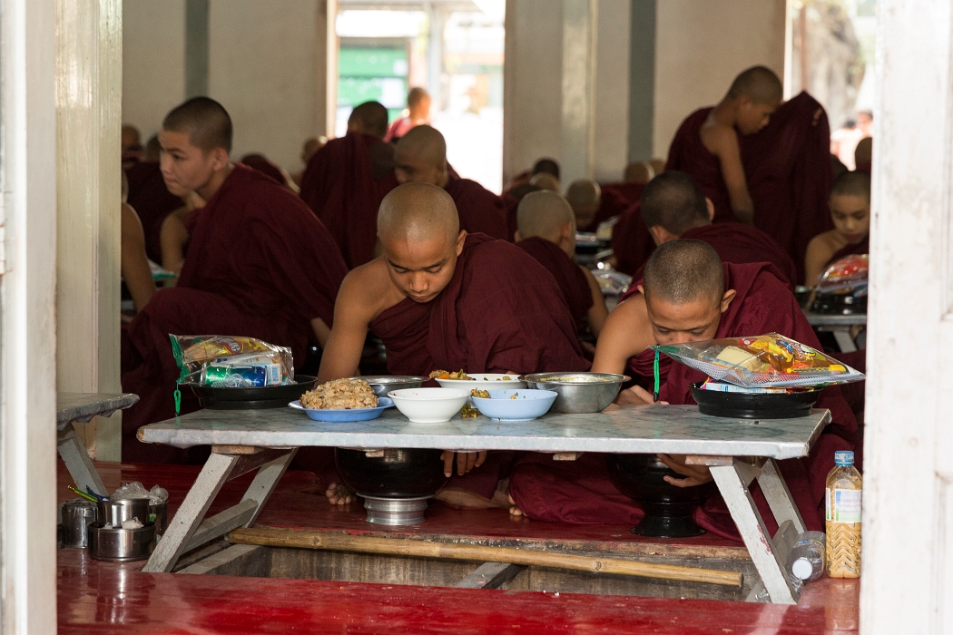 15/02/2016-Mandalay(Birmanie)-Monstère de Amarapura