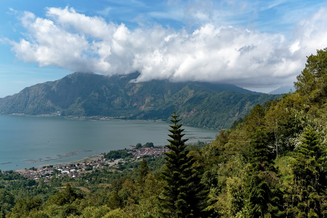 27/05/2018-Ubud(Bali)-Le volcan Agung et le lac Batur