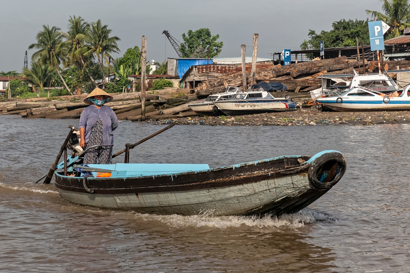 29/04/2019-Can Tho(Vietnam)-Du quoi Nink Kieu vers le marché flo
