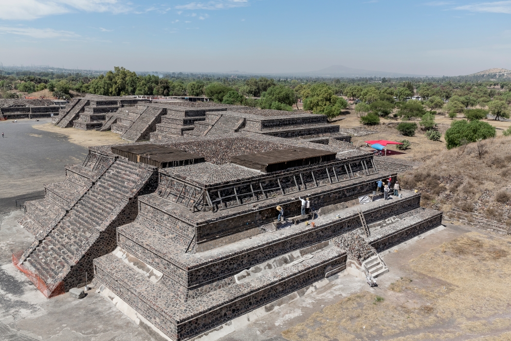 07/04/2014-Puebla(Mexique)-Site de Teotihuacan-->avenue