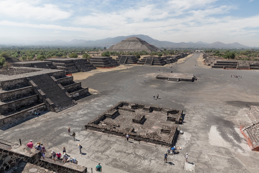 07/04/2014-Puebla(Mexique)-Site de Teotihuacan-->avenue