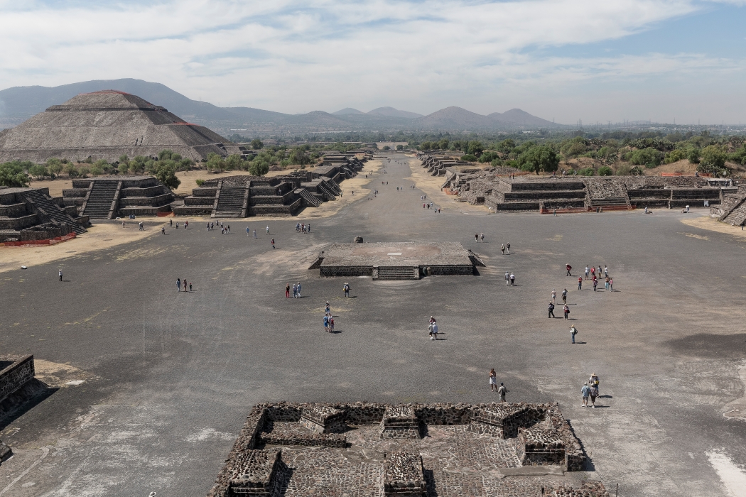 07/04/2014-Puebla(Mexique)-Site de Teotihuacan-->avenue