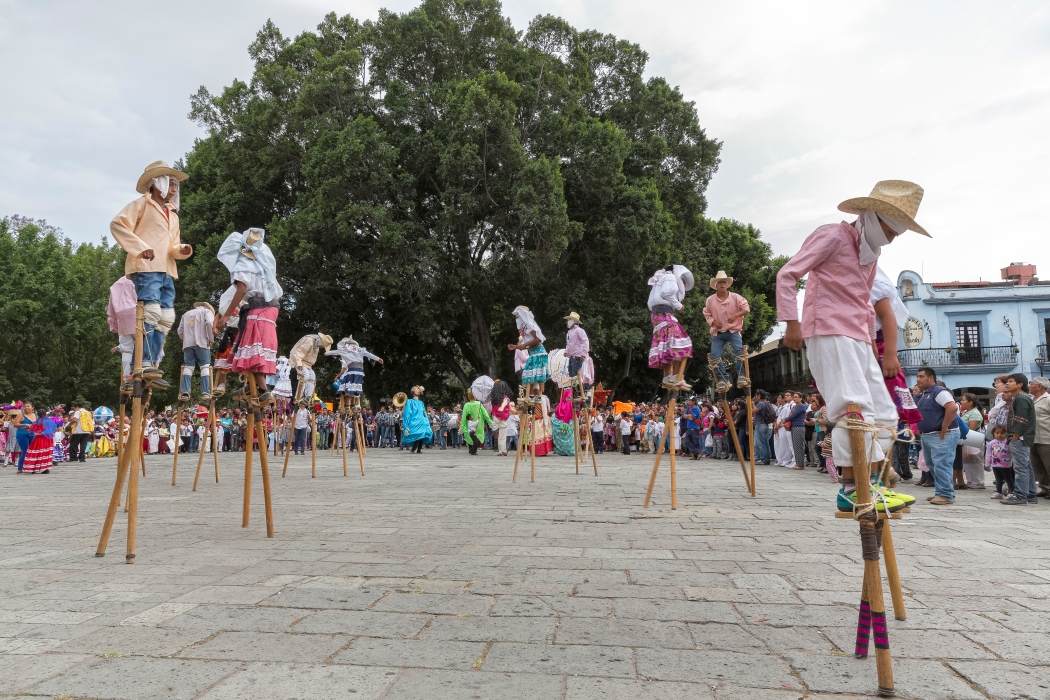 08/04/2014-Oaxaca(Mexique-Ville de Oaxaca-->Animation folkloriqu